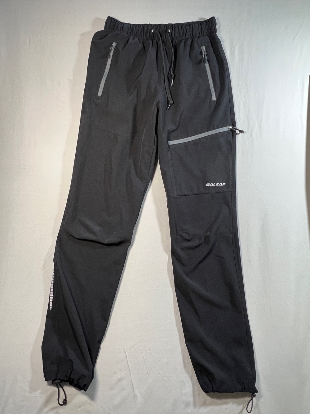 Baleaf Black Women's Tech Track Joggers with Reflective Details-Size XS